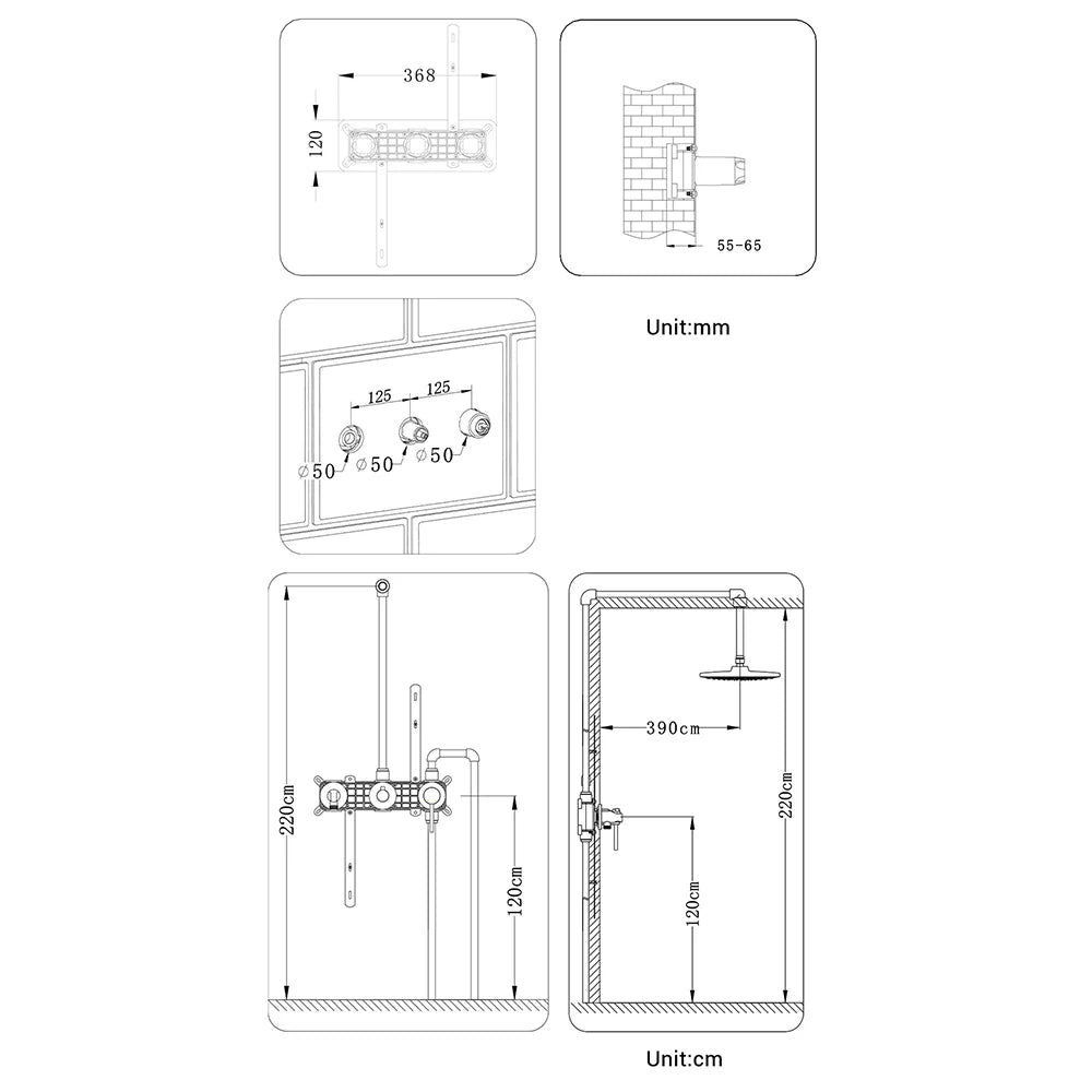 Colonne de douche - Modèle Aura