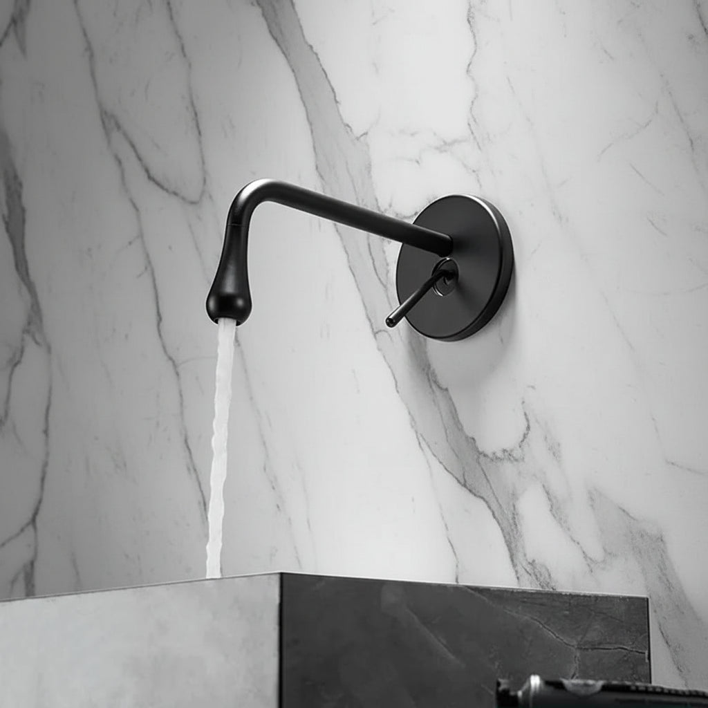 Robinet mural de lavabo – Modèle Éclipse